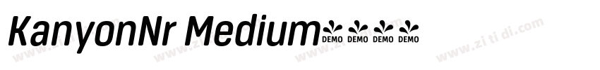 KanyonNr Medium字体转换